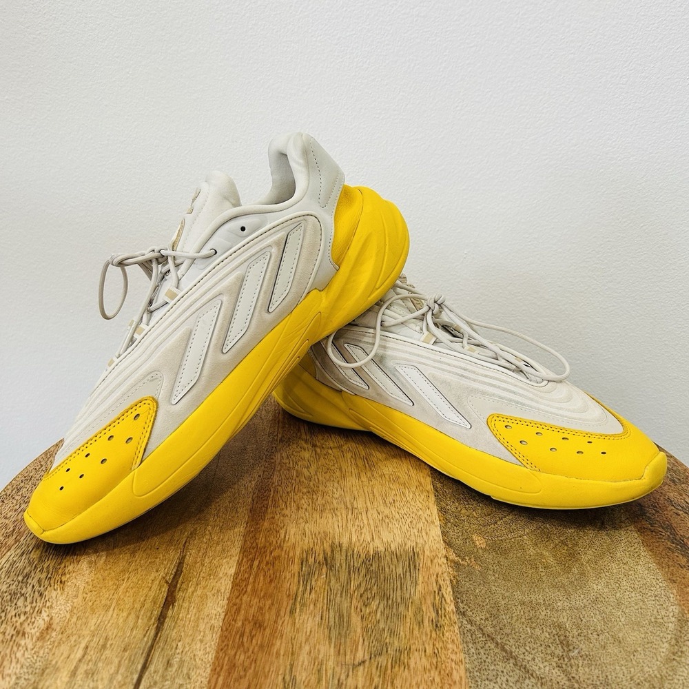 Adidas Ozelia 'Aluminum Bold Gold' Athletic Sneakers Men's Size 14 EUC